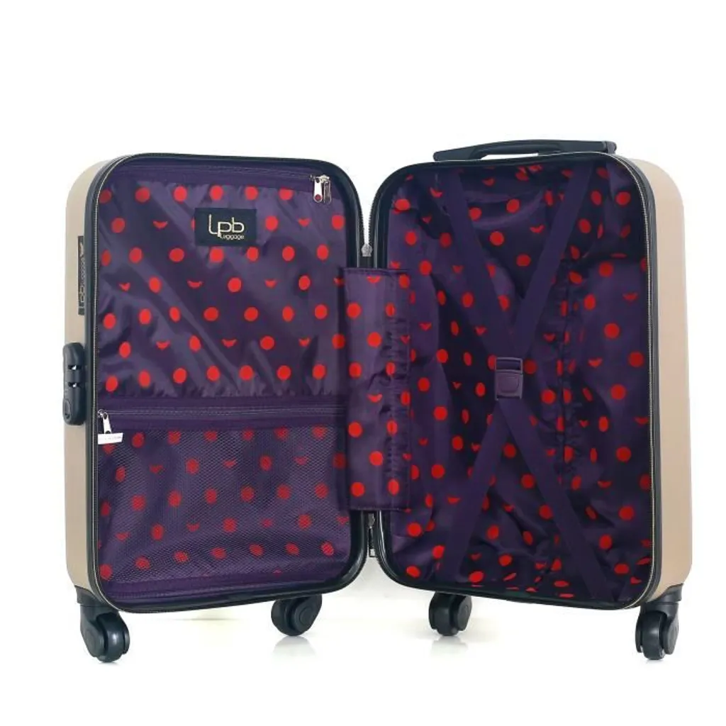 LPB LUGGAGE Set de 2 Valises FRANCETTE-H 50 cm Rigides à 4 Roues