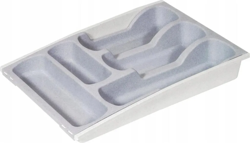 Inserto Portaposate Estraibile 50 cm Grigio | Organizer Cassetto Cucina