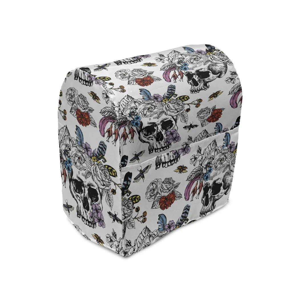 ABAKUHAUS Housse de mixeur Jour des Morts avec poches 36 x 39 x 24 cm