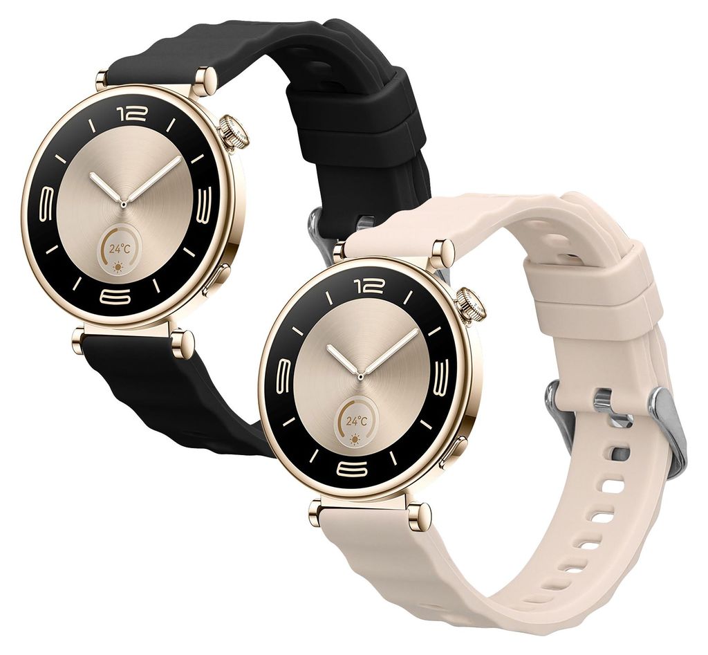 kwmobile 2x Uhrenarmband für Huawei Watch GT6 41mm / GT5 Pro 42mm / GT5 41mm / GT4 41mm Armband - Fitnesstracker Band Set aus TPU Silikon -