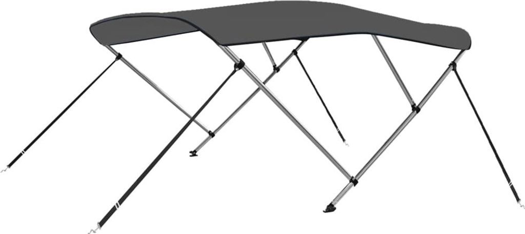 vidaXL Bimini Top se 3 příčlemi antracit 183x180x137 cm Obrázek produktu 