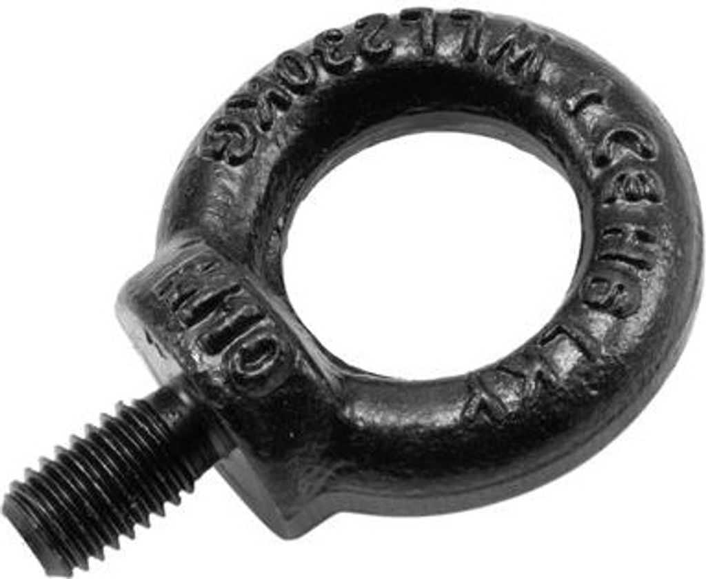 SAFETEX Ringschraube M10/17mm, schwarz galvanisiert DIN 580