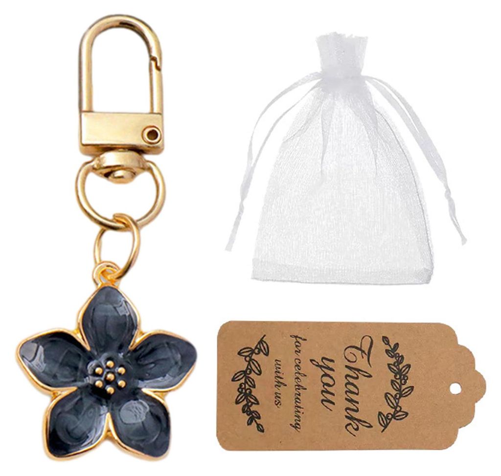 Taschenanhänger aus transparentem Kunstharz, Blumen-Schlüsselanhänger, kleiner, tragbarer Deko-Anhänger für Taschen, Handys, Geldbörsen und A...