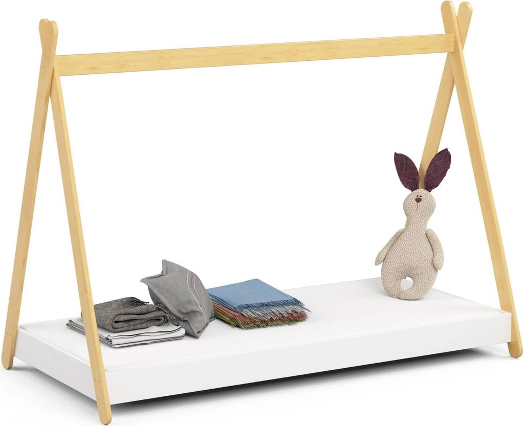 Bett für Kinder 180x80 GEM mit weißer Matratze für Jungen und Mädchen