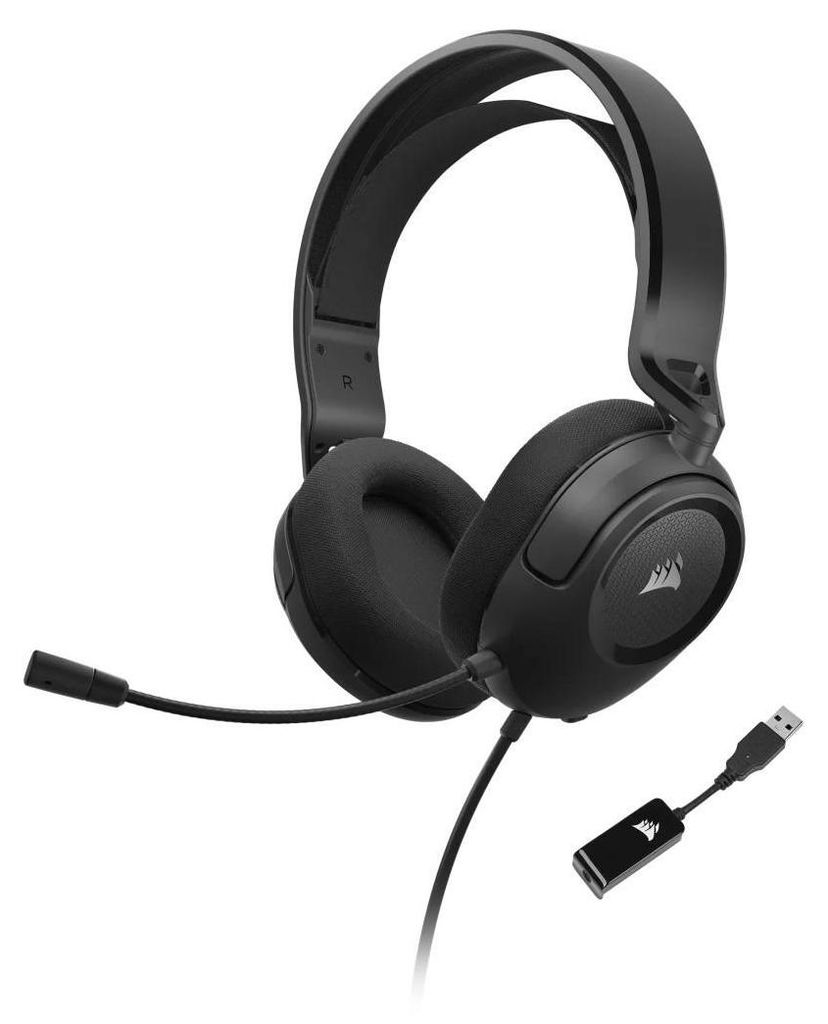 Corsair HS35 SURROUND v2, Kabelgebunden, Gaming, 483 g, Kopfhörer, Schwarz
