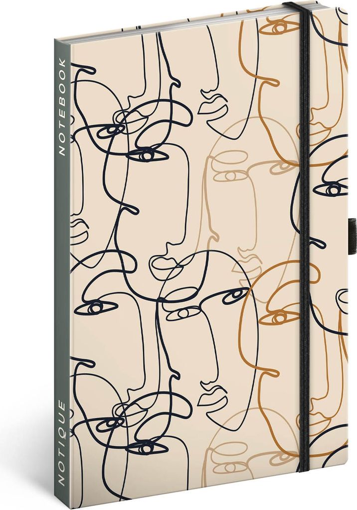 Notizbuch Face, liniert, 13 × 21 cm