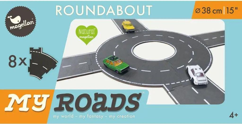 Magellan Spielzeug MyRoads Kreisverkehr Holz Erweiterungsset nachhaltig