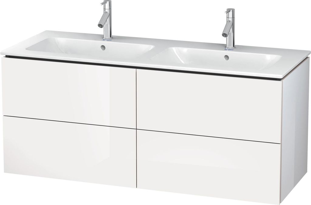 Duravit Waschtischunterbau L-CUBE 1290 x 481 x 550 mm weiß hochglanz