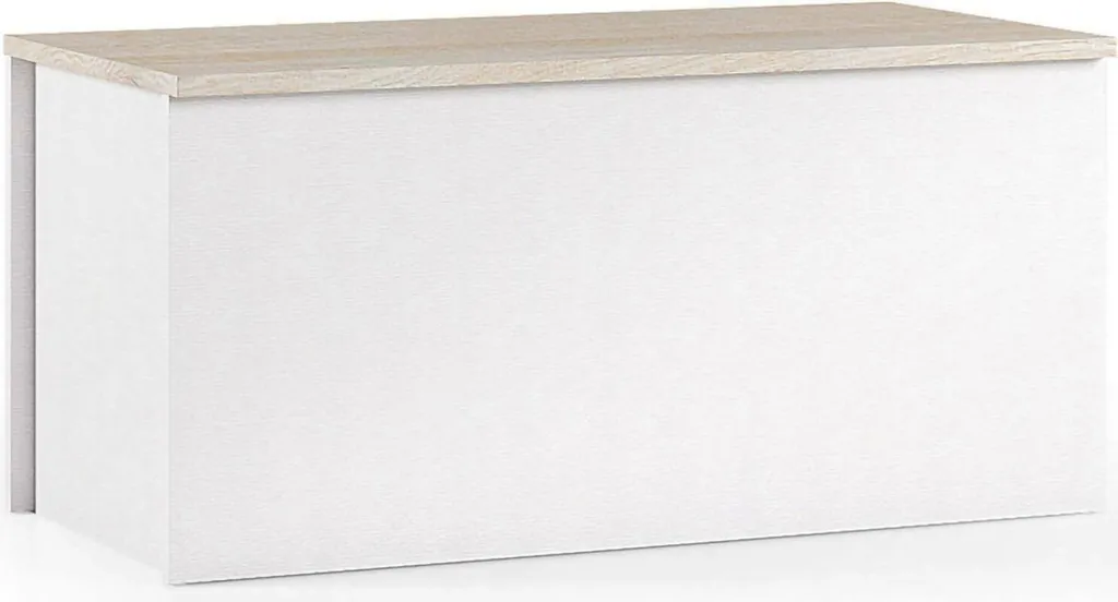 Coffre de Rangement Soft Close Italy Blanc 90x45 cm - Qualité Ayusnay