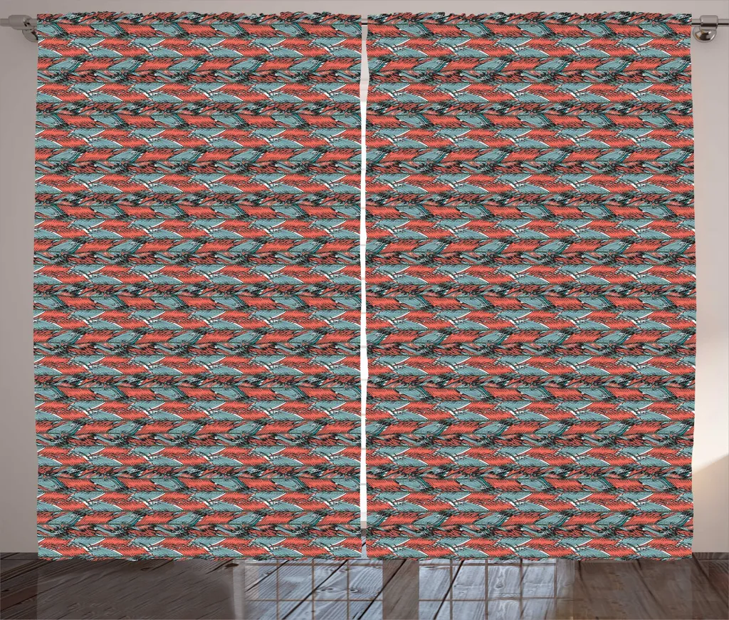Rideau Jungle pour Salon et Chambre 280x225 cm Ambiance Nature Abstraite