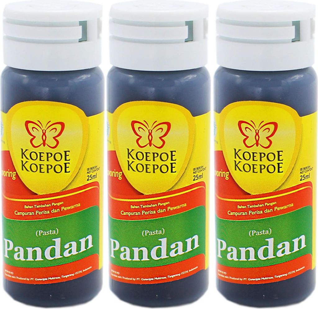 3x25ml Koepoe Pandan mit Farbstoff Produktbild 