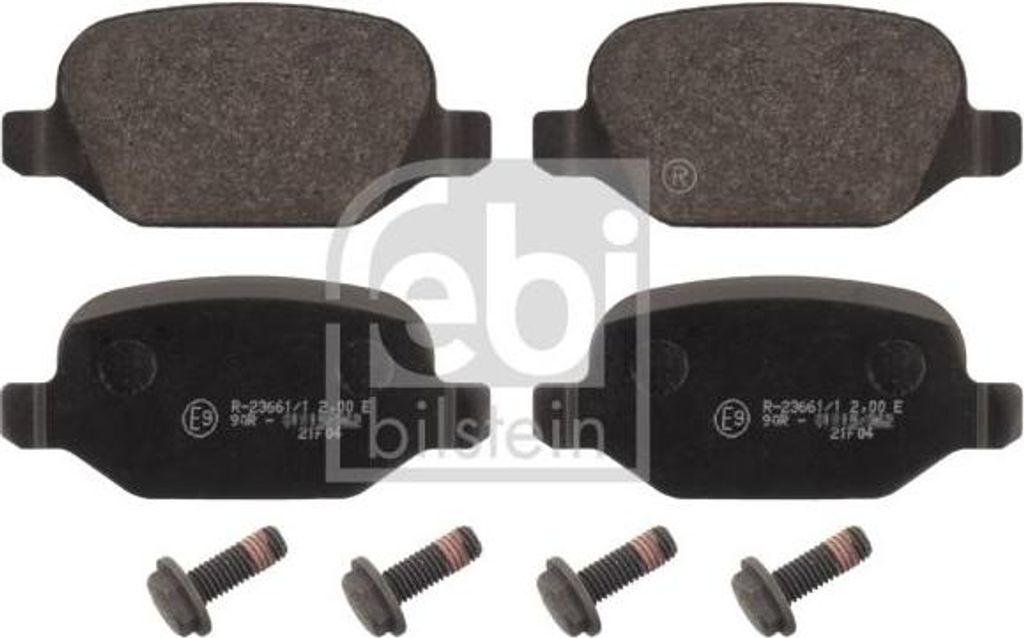 FEBI BILSTEIN 16853 Bremsbelagsatz, Scheibenbremse OE 71770991 kompatibel mit Alf. 147, Alf. 156, Alf. GT, Linea, Lybra