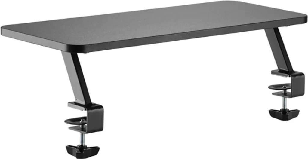 Support moniteur robuste en acier noir capacité 20kg pour écran PC - 4