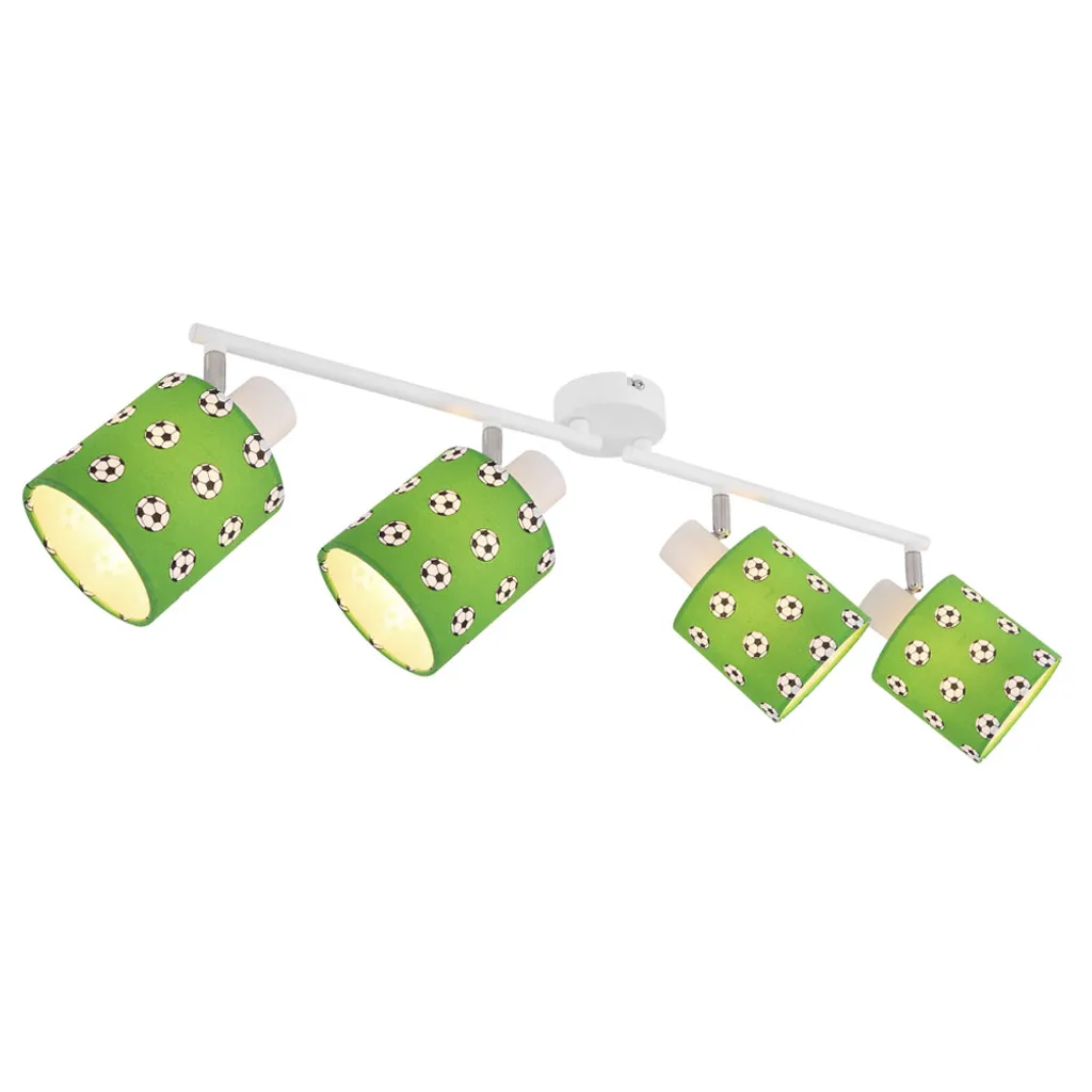 Rampe de spots design football LEMMI avec spots mobiles coloris vert