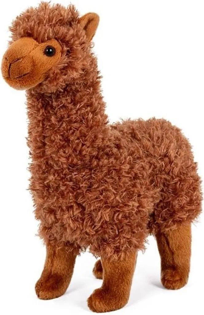 Peluche Alpaga Marron 30 cm - Doudou Anti-Stress et Calme pour Enfant
