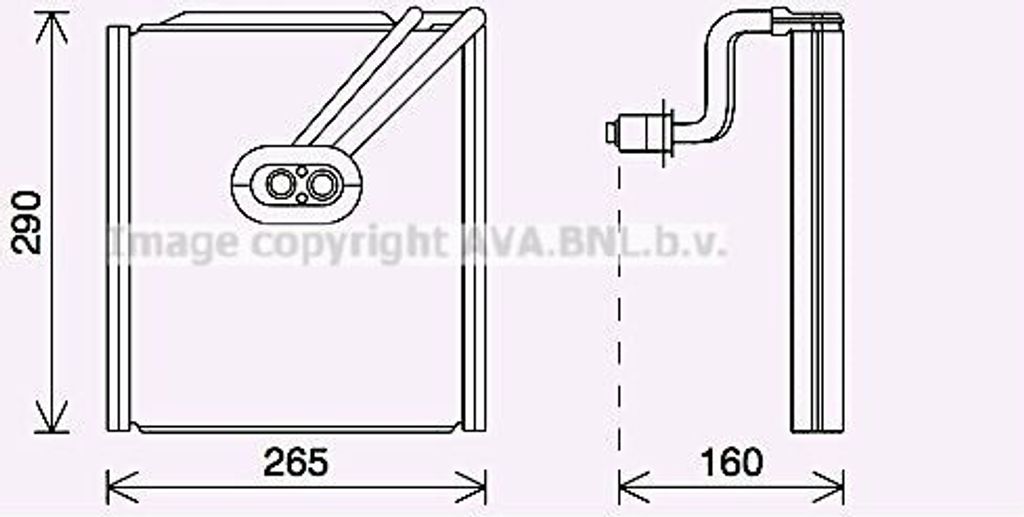 PRASCO KAV294 Verdampfer Klimaanlage Klimaverdampfer für HYUNDAI ix35 (LM, EL, ELH) für KIA SPORTAGE (SL)