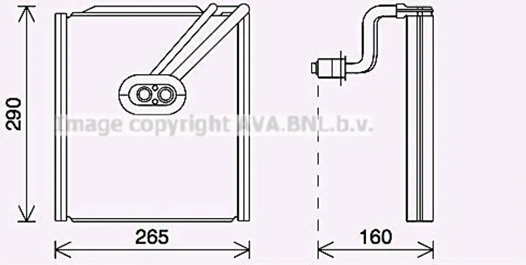 Évaporateur de climatisation pour Hyundai iX35 et Kia Sportage SL Prasco KAV294