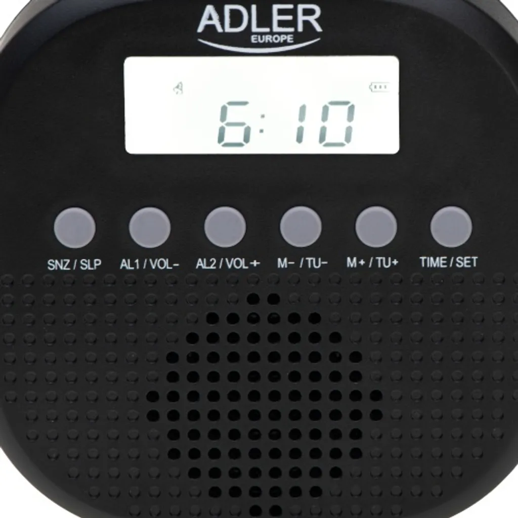 Adler AD 1912 Radio Doccia Impermeabile Sveglia Digitale Nera Offerta - 10