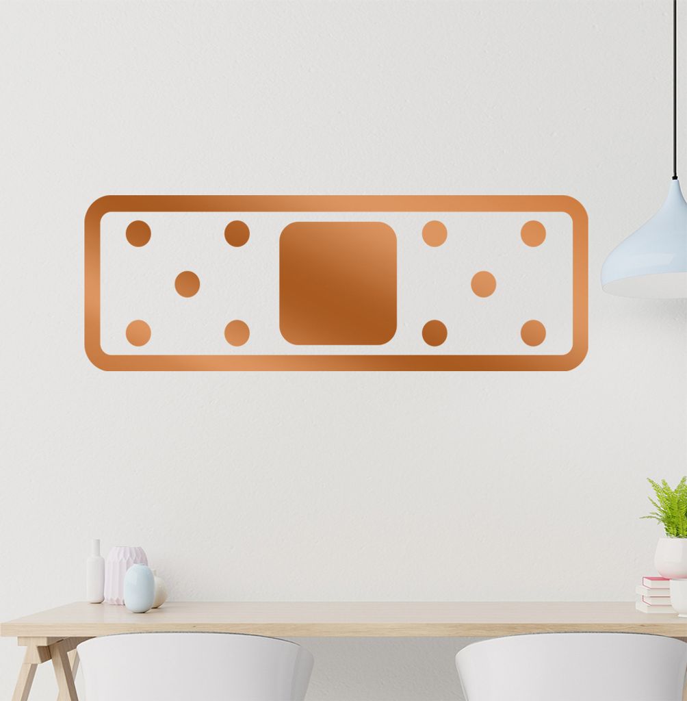 Pflaster lang Wandtattoo in 6 Größen - Wandaufkleber Wall Sticker - Dekoration, Küche, Wohnzimmer, Schlafzimmer, Badezimmer