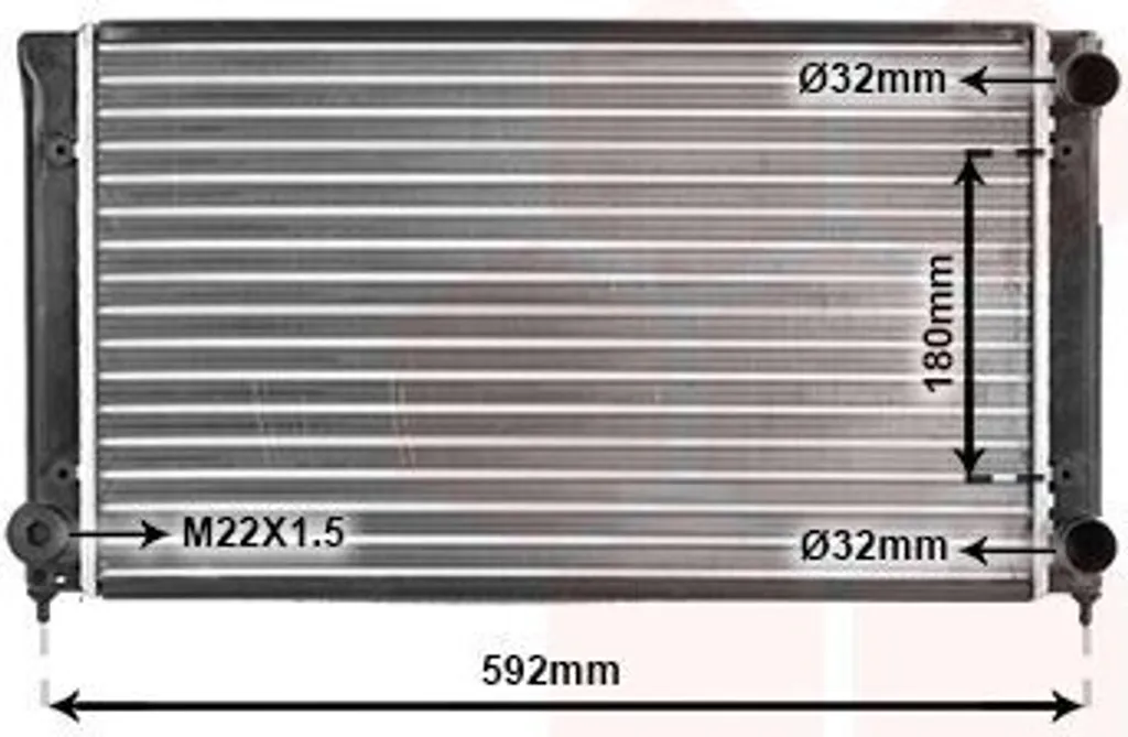 Évitez la surchauffe : Radiateur refroidissement moteur Van Wezel Passat