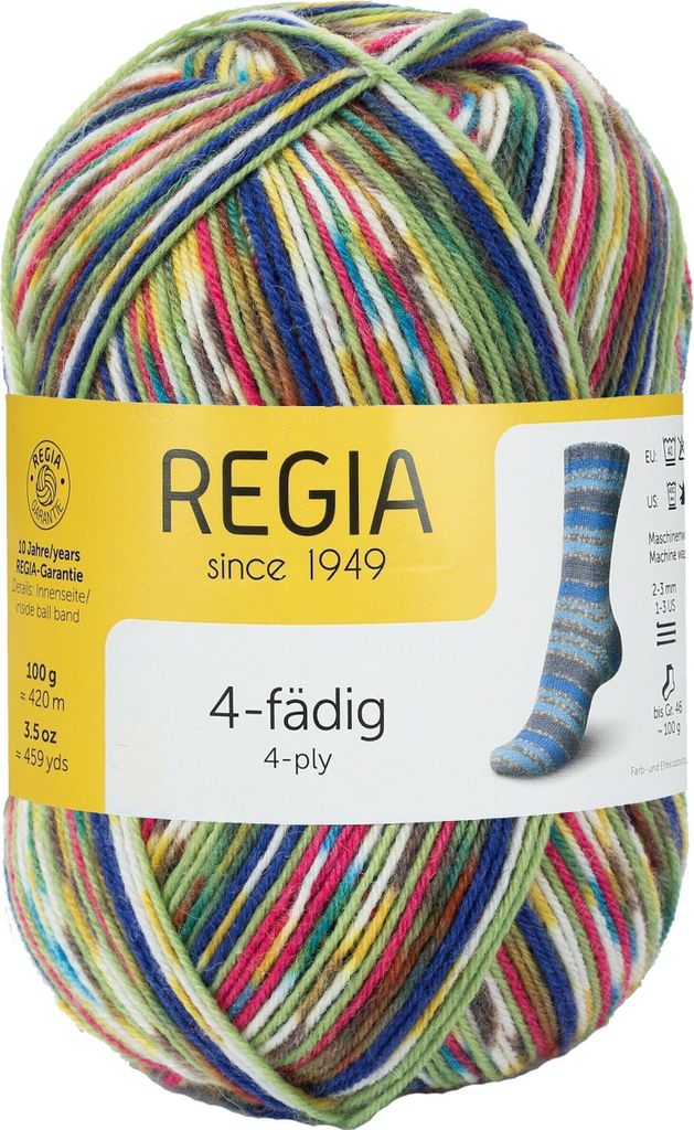 Schachenmayr REGIA 4-fädig Color, 100g Tropical Handstrickgarne