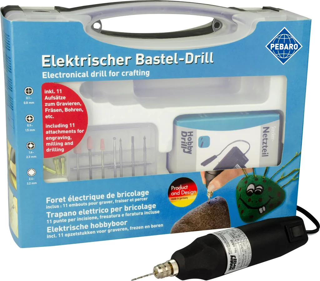 Foret électrique Pebaro 0508EKR avec mallette de transport rigide