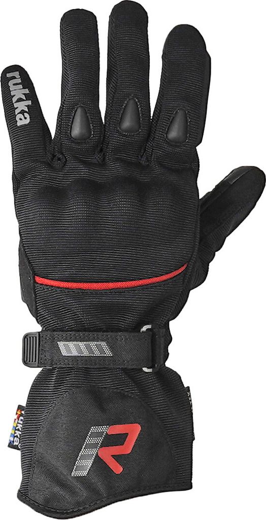 Rukka Virve 2.0 GTX Damen Motorrad Handschuhe, schwarz/rot, 7