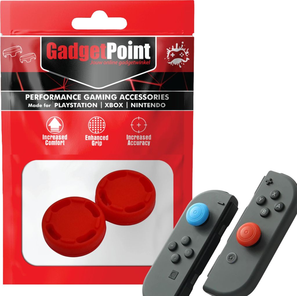 Thumbgrips - Thumb Grips voor Nintendo Switch Joy-Con Controllers - Gaming Thumbgrips - Performance Anti-Slip Thumbsticks - Bescherming Accessoires...