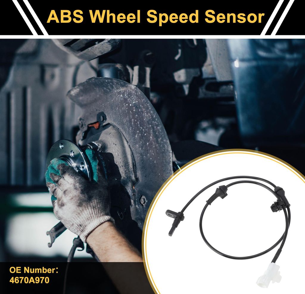 ABS Radgeschwindigkeitssensor ABS Sensor Antiblockiersystem Sensor Nr.4670A970 für Mitsubishi Mirage 2012-2022 1 Stück Vorne Links