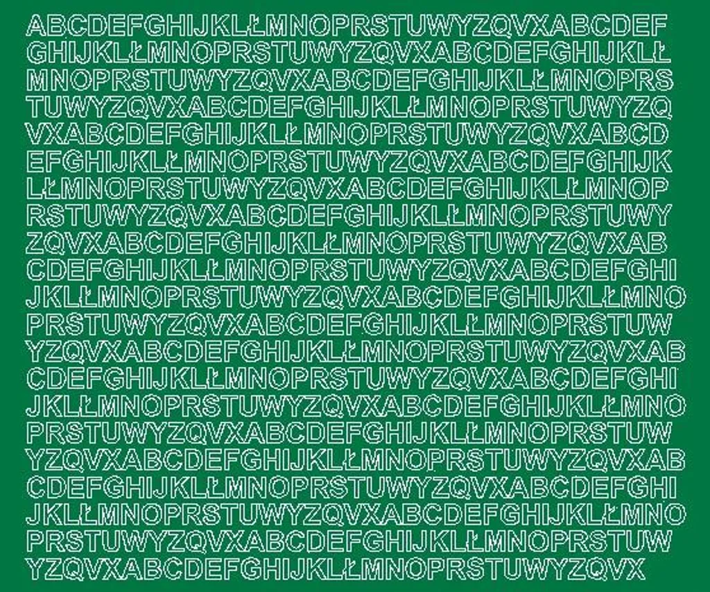 Set Lettere Adesive 7mm Verde Opaco Professionali - Vinile Alta Tenuta