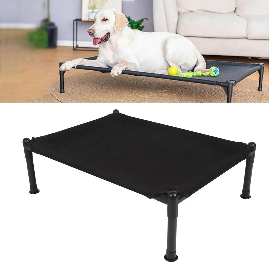 Lit extérieur pour chien surélevé et imperméable - Taille M polyvalent