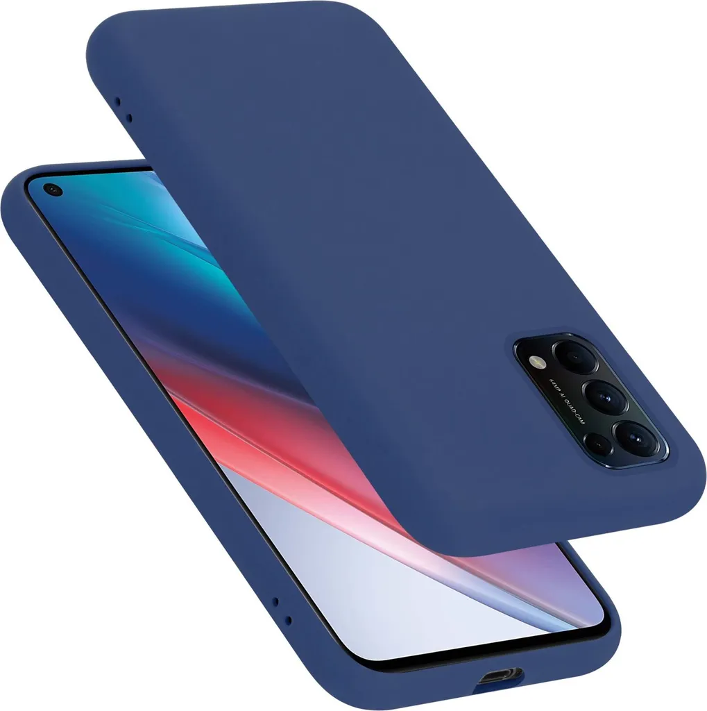 Cadorabo custodia protettiva per Oppo FIND X3 LITE custodia in blu telefono cellulare Case Cover TPU custodia