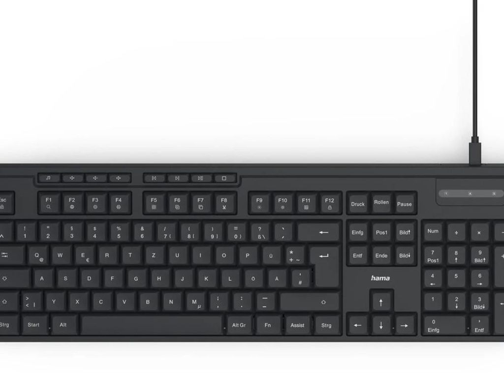 Hama CK-200, Volle Größe (100%), Kabelgebunden, USB, Produktbild 