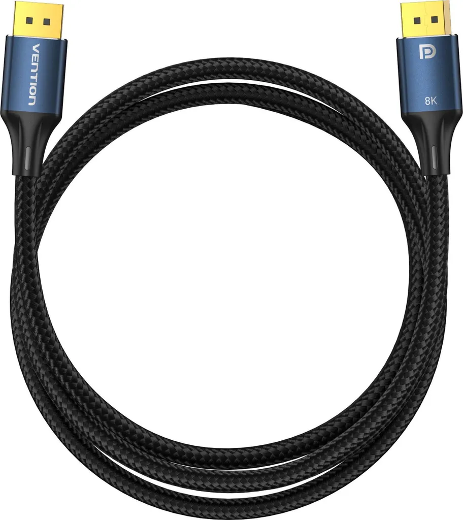 Câble DisplayPort 1.4 Vention HCELI 3m, Cordon Vidéo 8K Bleu pour PC - 4