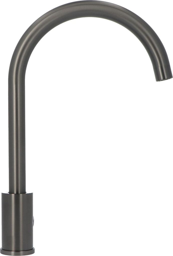 Luzzo Iseo Küchenarmatur Gun Metal - Edelstahl Mischbatterie Küche - Grau