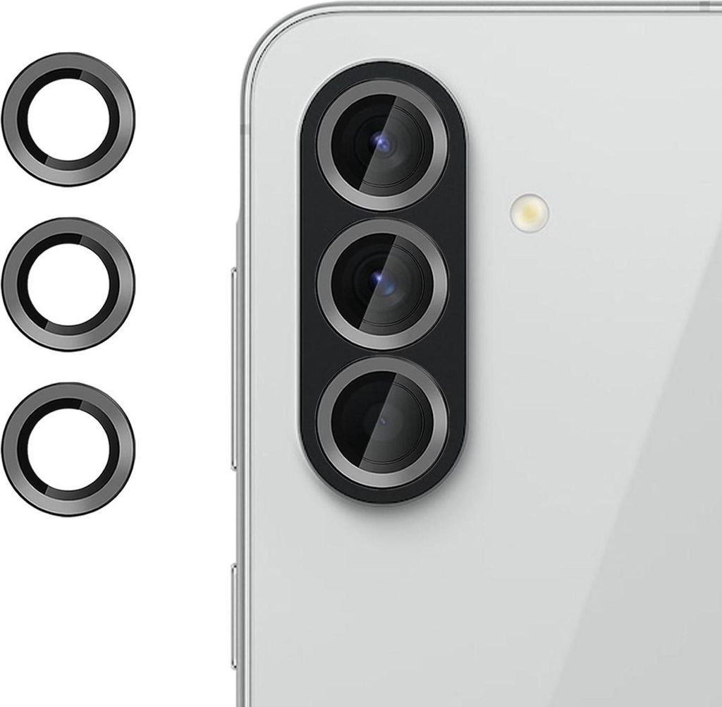 9H Kamera Schutzglas für Samsung Galaxy A37 / A57 5G Anti-Fingerprint Schwarz