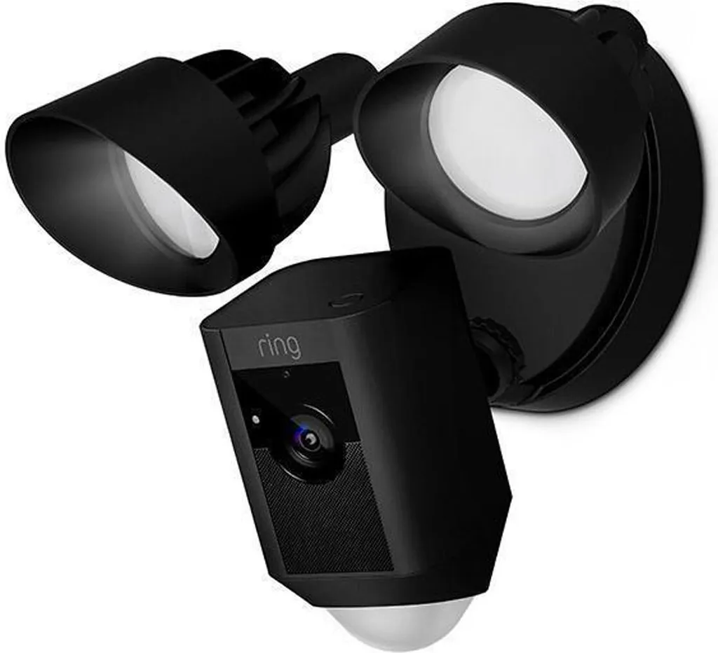 Caméra de surveillance anti-intrusion Ring Flutlicht Plus filaire noire