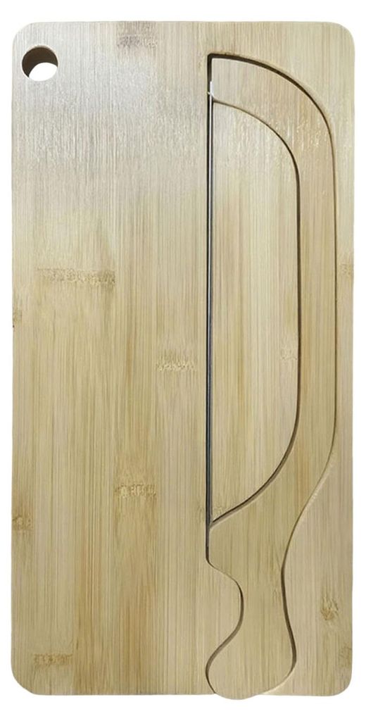 Brotschneidebrett-Set mit verstellbarer Führung, Holzschneidebrett und gezahntem Edelstahlmesser für Baguette, Brot und Sandwiches, All-in-One-Se...