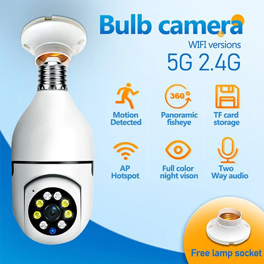 Bulby Camera WiFi Esterno 1080P: Full HD Visione Notturna e Audio - 6