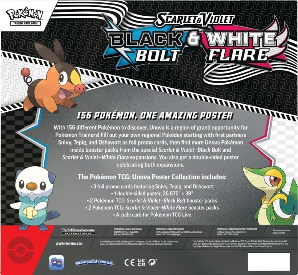 Pokémon TCG: SV10.5 - Kolekcja plakatów Unova Zdjęcie produktu 