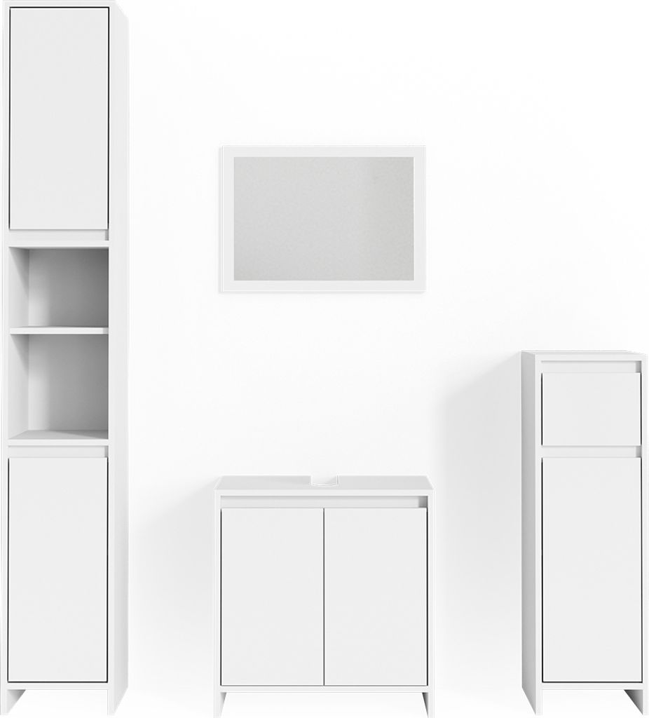 Badmöbel-Set Vicco Emma Weiß 4 Teile, Model 31951