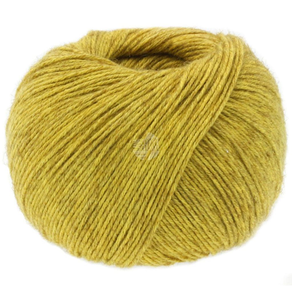 A single ball of yarn on a white background.