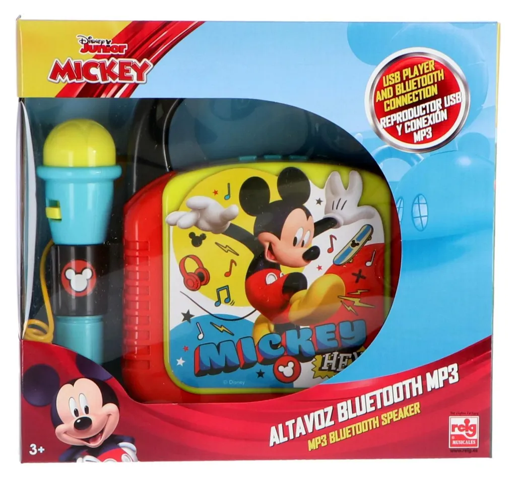Enceinte nomade Mickey Mouse avec micro à effet sonore et Bluetooth - 2