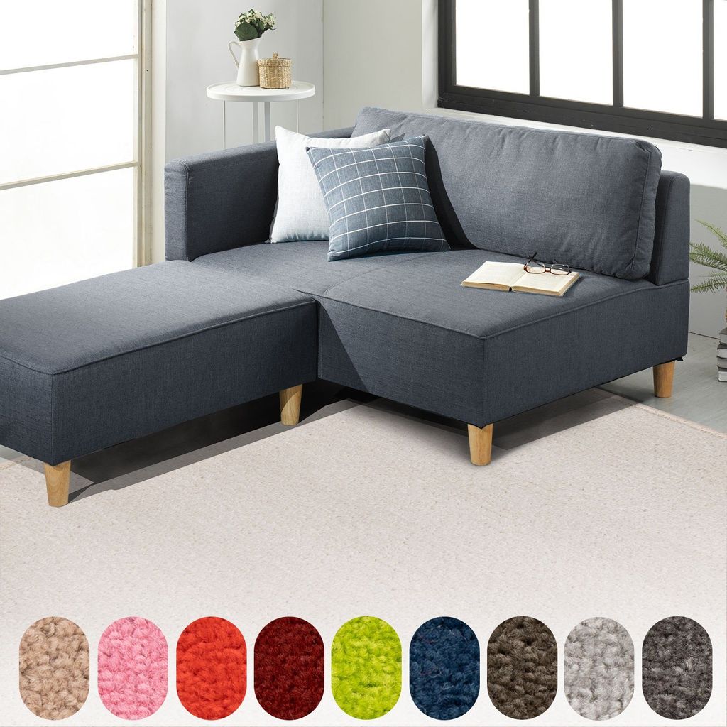 Velours-Wohnteppich Dynasty flauschig strapazierfähig & pflegeleicht Creme 140x200 cm
