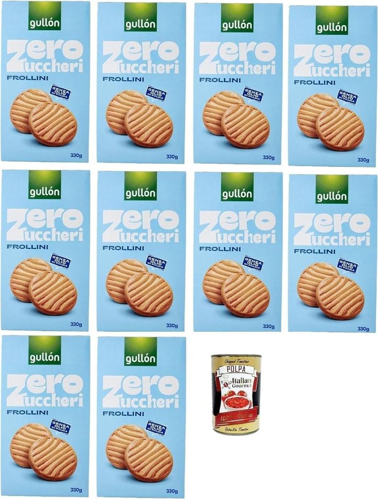 Gullón Frollini Integrali Zero Zuccheri, Vollkornkekse mit Produktbild 