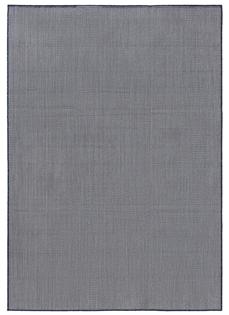 In- & Outdoor-Teppich Lou Blau 200x300 cm Wohnzimmer Rechteckig Muster Modern Kurzflor benuta Skandinavisch