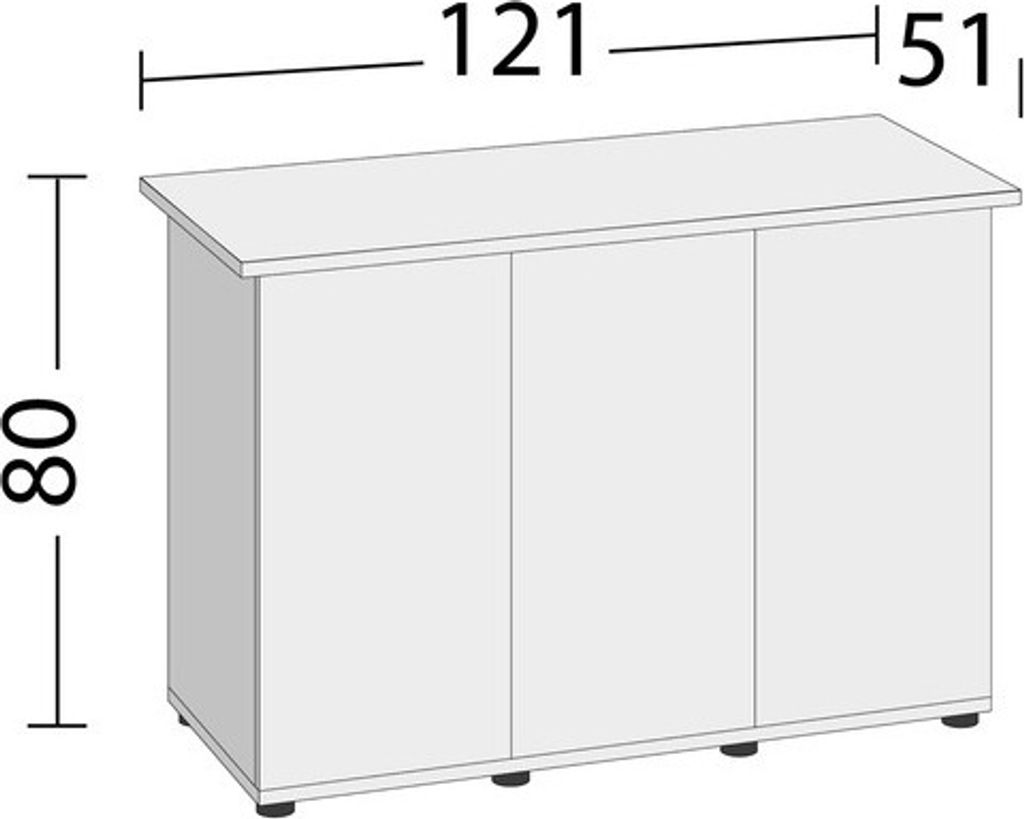 Skříň SBX Rio na akvárium 300 / 350 bílá 1 ks Obrázek produktu 4