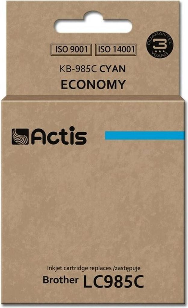 Actis Ink KB-985C (Ersatz für Brother LC985C; Standard; 19,5 ml; Cyan)