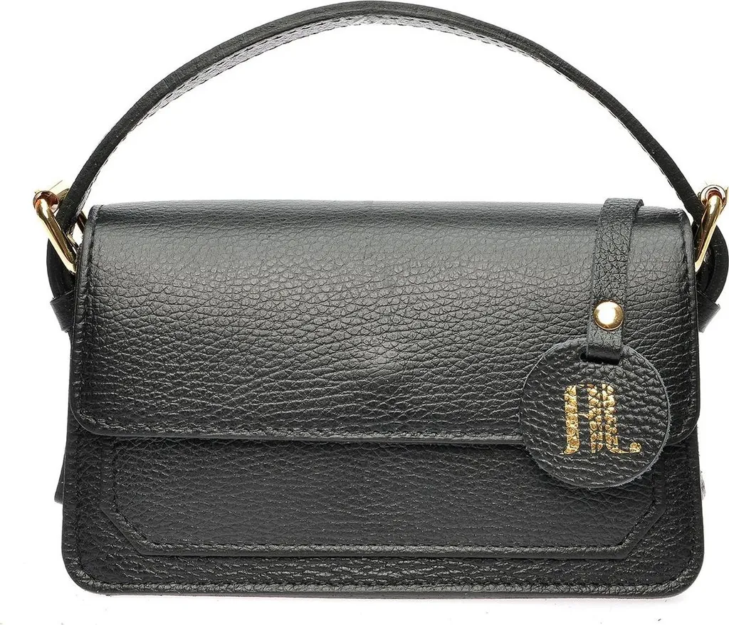 Sac Sacoche Bandoulière Femme Noir - Modèle Anna Luchini AW25 Chic