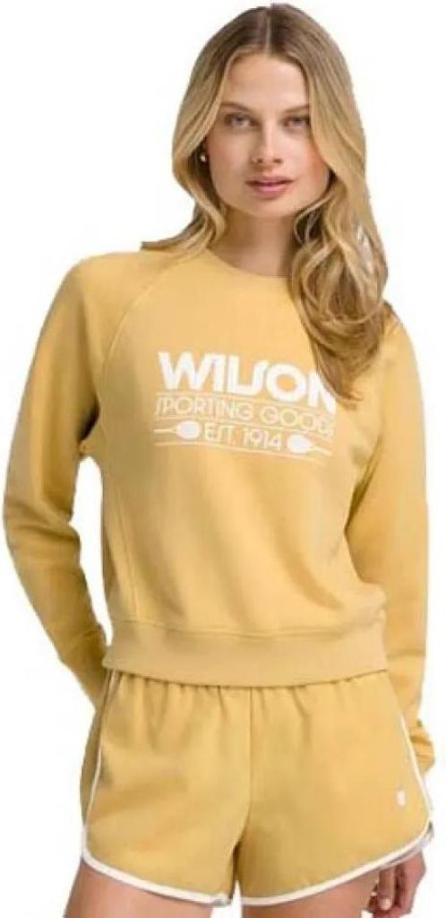 Wilson Sideline Crew Sweatshirt Gelb S Damen Gelb S
